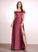 Length Off-the-Shoulder Floor-Length Embellishment SplitFront Neckline Silhouette A-Line Fabric Alyssa Knee Length Natural Waist