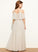 Dulce Scoop Junior Bridesmaid Dresses Floor-Length Neck Chiffon A-Line