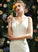 Trumpet/Mermaid Train Wedding Dress Chapel V-neck With Wedding Dresses Lace Jaylene