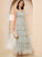 Aimee V-neck Ankle-Length A-Line Prom Dresses