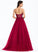 With Train Ball-Gown/Princess Sweetheart Sequins Tulle Lily Beading Sweep Prom Dresses