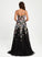 Ball-Gown/Princess V-neck Lace With Ryleigh Prom Dresses Train Sweep Tulle