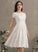 Lace Wedding Scoop Dress Neck Wedding Dresses A-Line Macie Knee-Length
