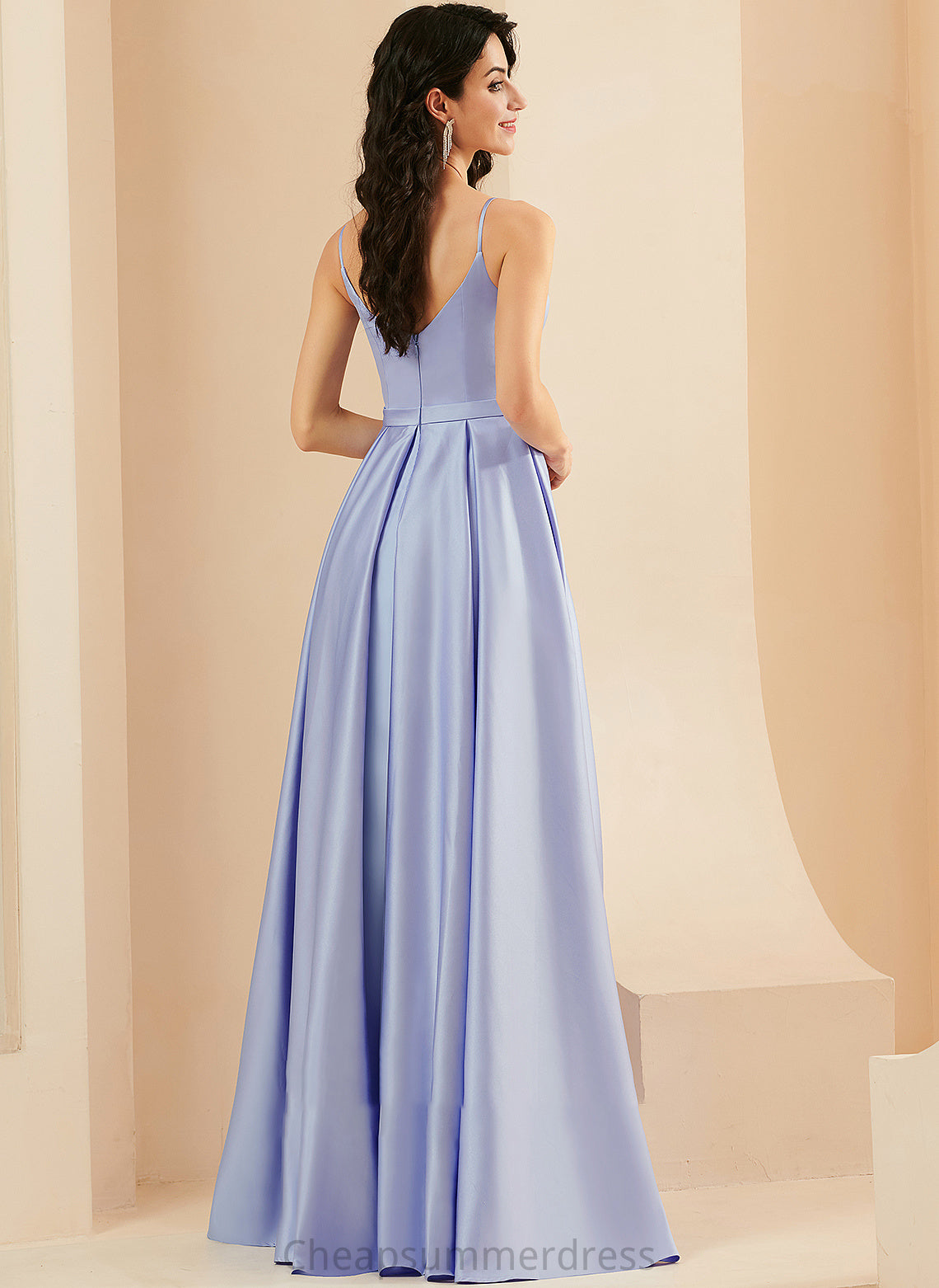 Satin Front Floor-Length Sweetheart With Rhianna Prom Dresses Pockets Split Ball-Gown/Princess