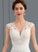 V-neck Train A-Line With Chiffon Wedding Split Front Dress Jacqueline Sweep Wedding Dresses