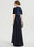 V-neck Asymmetrical Prom Dresses With Velvet A-Line Brynlee Bow(s)
