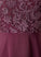 ScoopNeck A-Line Length Lace Neckline Silhouette Fabric Knee-Length Straps Evelyn Tea Length Natural Waist