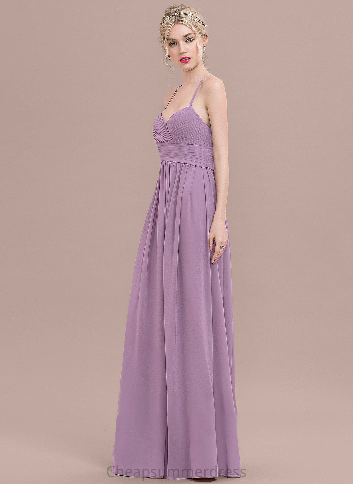 Floor-Length Ruffle Sweetheart Ashlyn Chiffon With Prom Dresses A-Line