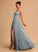 Beading Neckline With Floor-Length Sequins Tulle Prom Dresses Square Ball-Gown/Princess Jazlyn