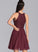 Scoop A-Line Sandra Prom Dresses Neck Short/Mini Chiffon