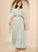 A-Line Sequins Silhouette Neckline Embellishment Ankle-Length Fabric V-neck Length Lacey Natural Waist Trumpet/Mermaid