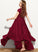 Neck A-Line Savanah Ruffles Cascading Lace With Junior Bridesmaid Dresses Floor-Length Scoop Chiffon Bow(s) Appliques