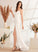 Split Bow(s) Lace Wedding Dresses Wedding V-neck Rosa With Front Dress A-Line Train Sweep