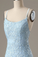 Tight Bodycon Blue Backless Anastasia Homecoming Dresses Party Dress