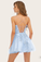 Blue Jay Spaghetti Homecoming Dresses Azul Straps