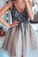 A-Line/Princess Halter Sleeveless Floor-Length Ruched Chiffon Homecoming Dresses Roberta Bridesmaid Dresses