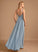 Neckline Length Silhouette Fabric V-neck Embellishment A-Line Ruffle Floor-Length Joanna Floor Length A-Line/Princess