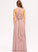 Embellishment Neckline Silhouette Ruffle A-Line Floor-Length One-Shoulder V-neck Length Fabric Halter Taniya