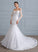 With Dress Chapel Sequins Train Wedding Dresses Wedding Lace Trumpet/Mermaid Damaris Tulle Beading
