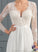 V-neck Diana Sequins Chiffon Sweep Wedding Dress Train A-Line Wedding Dresses With Beading
