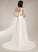 Train Wedding Dresses A-Line V-neck With Wedding Dress Elaina Court Lace