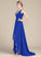 With Asymmetrical Ruffle Beading A-Line Sequins V-neck Chiffon Prom Dresses Shirley