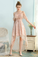 High Low A-Line Spaghetti Homecoming Dresses Lace Pink Miah Straps Ice