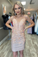 Glitter Spaghetti Straps Applique Party Homecoming Dresses Kayla Dress