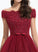 Prom Dresses Beading Brylee Bow(s) Asymmetrical Tulle Sequins With Ball-Gown/Princess Off-the-Shoulder