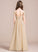 Off-the-Shoulder A-Line Jillian Junior Bridesmaid Dresses With Chiffon Floor-Length Ruffle