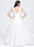 Ruffle With Wedding Dress V-neck Chiffon Wedding Dresses Madeleine A-Line Floor-Length
