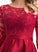 Sequins ScoopNeck Asymmetrical A-Line Fabric Silhouette Neckline Length Embellishment Stella Scoop Natural Waist