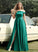 Prom Dresses Ball-Gown/Princess Pockets Split Off-the-Shoulder Front With Satin Floor-Length Heidi