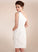 With One-Shoulder Short/Mini Beading Wedding Dress Cascading Stephany Chiffon Sheath/Column Wedding Dresses Ruffles