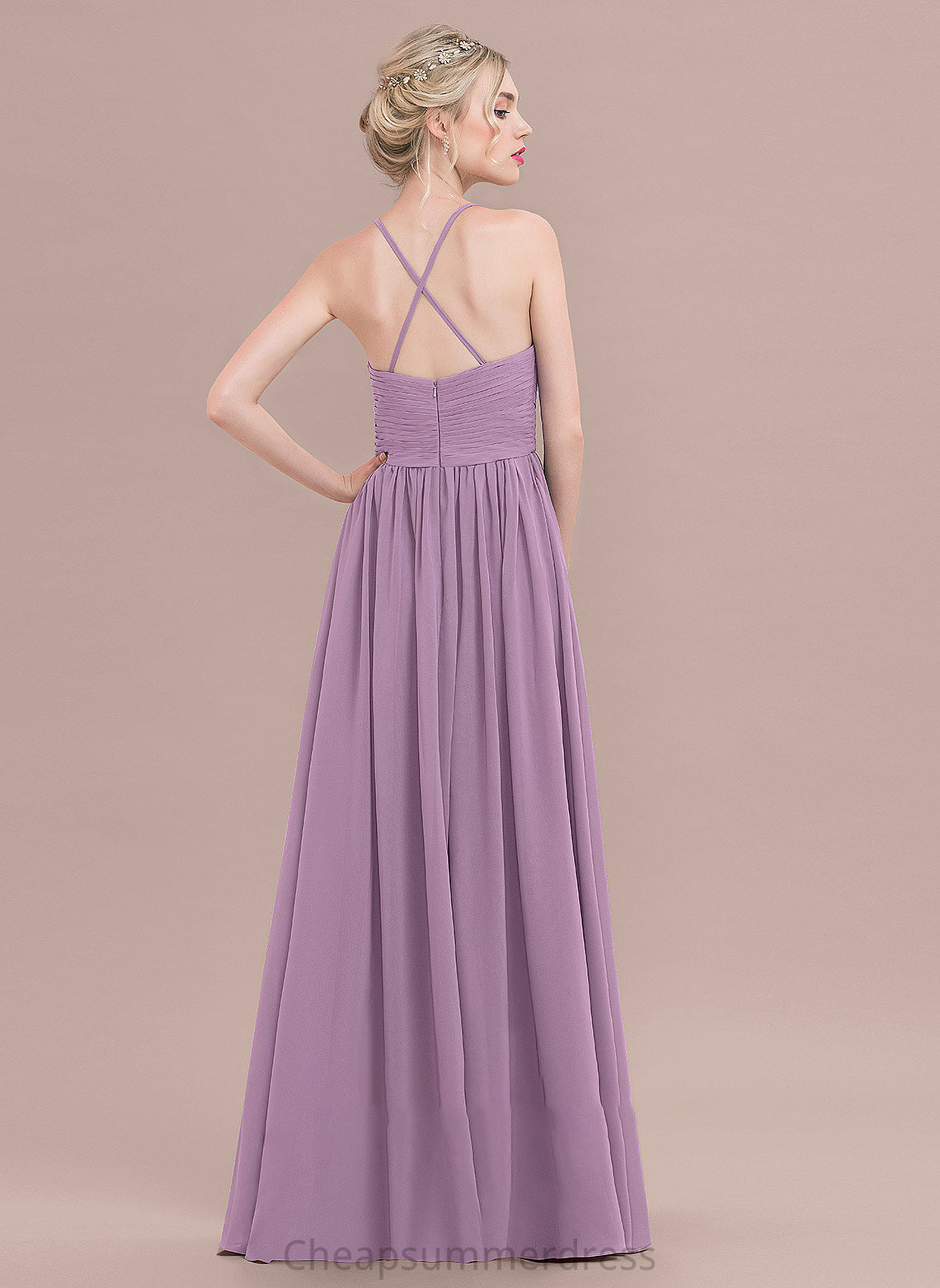 Floor-Length Ruffle Sweetheart Ashlyn Chiffon With Prom Dresses A-Line