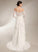 With Off-the-Shoulder Train A-Line Wedding Wedding Dresses Ruffle Court Dress Abby