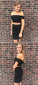 Estrella Homecoming Dresses Two Piece Short Fashion Black CD10222