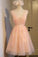 V-Neck Cherish Lace Homecoming Dresses Vintage CD10326
