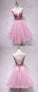 Elegant Tulle A-Line Amelia Homecoming Dresses Short CD11545