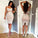 Two Homecoming Dresses Kenna Piece Mermaid Dress White Sweetheart CD11658