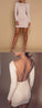 Homecoming Dresses Cocktail Alisa Sexy Creamy White Sequins Tight Long Sleeves Mini Party Dress Custom Made Dress CD1223