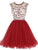 Red Tulle Homecoming Dresses Jo Beading CD12417