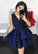 Dark Blue Homecoming Dresses Susanna Lace CD13037