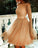 Shyanne Homecoming Dresses Sparkle Tulle Sequin Backless With Sleeves CD15613