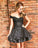 Off Homecoming Dresses Aryana The Shoulder Black Short CD17423