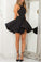 Backless Homecoming Dresses Jazmyn Short Mini Short Black CD185