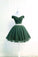 Off The Shoulder Green Tulle Short Homecoming Dresses Ally CD20240