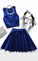 Two Piece Simple Bella Royal Blue Homecoming Dresses CD2134