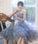 BLUE TULLE SEQUINS Homecoming Dresses Kamora SHORT PARTY DRESS CD22204