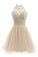 Beaded Halter Short Tulle Homecoming Dresses Sydney Dress CD2264